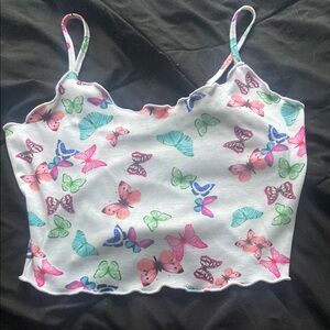 Butterfly Crop Tank Top 🦋